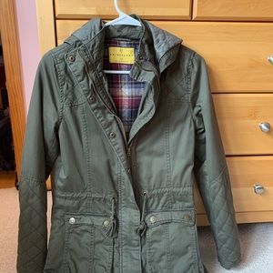 army green jacket #hollister